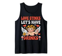 Love Stinks Funny Anti Valentine Single Men Cupid Outfit Tank Top