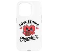 Love Stinks Pass the Chocolate Funny Anti Valentine Case for iPhone 15 Pro