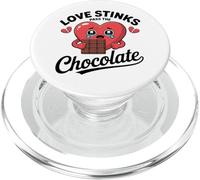 Love Stinks Pass the Chocolate Funny Anti Valentine PopSockets PopGrip for MagSafe