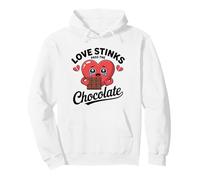 Love Stinks Pass the Chocolate Funny Anti Valentine Pullover Hoodie