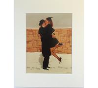 Love Story by Jack Vettriano Mounted Art Print Picture (10" x 8" - 25cm x 20cm) Unframed