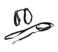 Love Story Cat Harness and Lead Kit 20 >30 x 1 cm / 120 x 1 cm Black