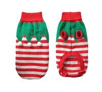 Love Story, Christmas Pull On Acrylic Jumper, One Size 45 cm, White and Red Elf Design