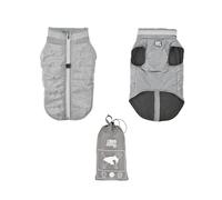 Love Story, Fleece Lined Down Jacket Zip Storage Pouch Size 2/45 cm Medium Grey