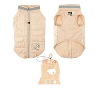 Love Story, Fleece Lined Zip Down Jacket Storage Pouch Size 3/65 cm Ecru