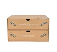 Love Story Keepsake Box 2 Drawers Our Wedding Keepsakes