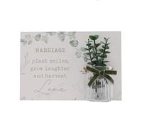 Love Story 'Marriage' Jar Plaque