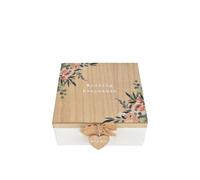 Love story MDF Keepsake Box "Wedding Keepsakes" in Light Beige Love story Light Beige