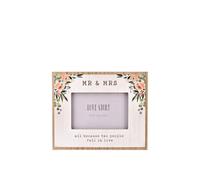 Love story MDF Photo Frame 6" x 4" "Mr & Mrs" in Off-White Love story Off-White
