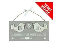 Love Story Mdf Plaque Birds - The Beginning 3 Pack - Grey