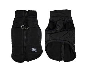 Love Story, Quilted Down Jacket Fleece Lined Zip Size L/45 cm Black