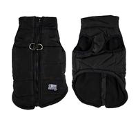Love Story, Quilted Down Jacket Fleece Lined Zip Size XL / 55 cm Black