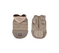 Love Story, Quilted Hooded Coat Zip Teddy Fleece Lined S/25 cm Beige