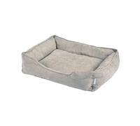 Love Story, Rectangular Basket Velvet Chenille Polyester 73 x 60 x 20 cm Granite Linen