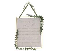 Love Story 'Rules For Life' Plaque
