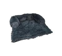 Love Story, Sofa Cover with Bolster Polyester 80 x 75 x 15 cm Fluffy Anthracite