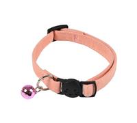 Love Story, Velvet Anti-Strangulation Collar with Bell Polyester 30 cm Boho Cat Pink