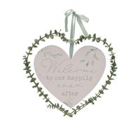 Love Story 'Welcome To Our Happily Ever After' Heart Wreath