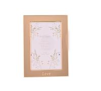 Love story Wildflower Gold Photo Frame 4" x 6" - Love Love story Gold