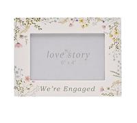 Love Story Wildflower Photo Frame 4" x 6" - Engaged