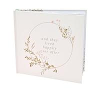 Love story Wildflower Wedding Album in White Love story White