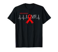 LOVE | Stroke Month Products Red Ribbon Stroke Awareness T-Shirt