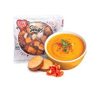 Love Struck Soup Bundle Pack - 5 Three Amigos + 5 Give Peas a Chance + 5 Cauliflower Power + 5 Killer Tomato - Frozen Vegetables, Just Blend w/Boiling Water, Vegan, Gluten Free, 215g Pouches