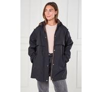 Love Sunshine Black And Chocolate Reversible Parka Black