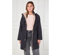 Love Sunshine Black And Stone Drawstring Reversible Parka Black S