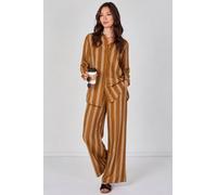 Love Sunshine Mustard Stripe Shirt And Trouser Co-Ord Set Mustard