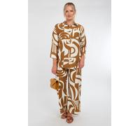 Love Sunshine Women's Brown & Cream Abstract Geo Print Co-Ord Set | Size: Medium Love Sunshine Brown M