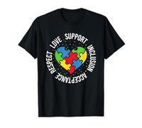 Love Support Inclusion Accpetance Respect Autism Awareness T-Shirt