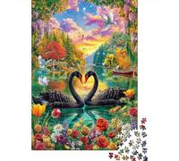 Love Swan 1000 Piece Impossible Puzzle for Adults - Challenging Jigsaw Puzzles, Family Activity & Game Gift 70x50cm/1000pcs