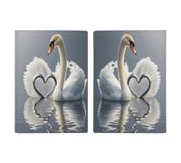 Love Swan And Heart Shape Passport Holder Passport Wallet PU Leather Passports Protective Cover Slim Travel Accessories