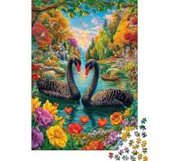 Love Swan Jigsaw Puzzle for Adults And Teenagers, Impossible 1000 Piece Puzzle,Family Fun Activity, Challenging Puzzle Game 52x38cm/1000pcs