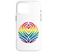 Love Takes Flight Rainbow Pride Heart Wings Graphic G. A .Y Case for iPhone 16 Pro Max