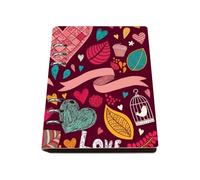 Love Teacup A5 Notebook, Pu Leather Notebooks A5, Lined Paper Notebook Lined 180Pages/90Sheets, Jotters for Men, Notepad for Journaling Writing, Student Essentials University Journal Diary