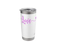 Love Text Heart | Authentic Italian dolceSenso Brand Stainless Steel Insulated Tumbler