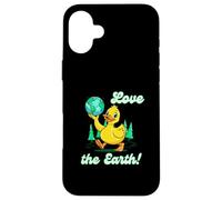 Love the Earth Cruise Duck Earth Day 2026 Globe Eco Friendly Case for iPhone 16 Plus
