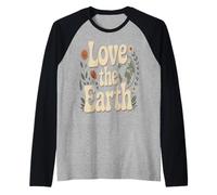 Love The Earth Love Our Green Planet - Eco Warrior Statement Raglan Baseball Tee