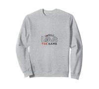 Love The Game: Sports Passion Multi-Sport Sweatshirt, Adult Unisex, Heather Grey, XXL