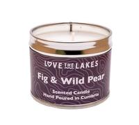 Love the Lakes Hand-Poured Candle Tin Collection - Multiple Scents and Sizes (Medium, Fig & Wild Pear)