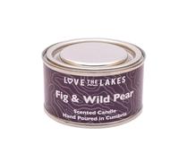 Love the Lakes Hand-Poured Candle Tin Collection - Multiple Scents and Sizes (Small, Fig & Wild Pear)
