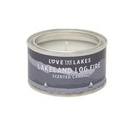 Love the Lakes Lakeland Log Fire Fragranced Candle Tin - 3 Sizes with The Distinctive Smell of a Warming Log fire (Small)