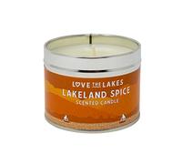 Love the Lakes Lakeland Spice Fragranced Candle Tin - 3 Sizes with Cinnamon & Orange Scent (Medium)