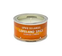 Love the Lakes Lakeland Spice Fragranced Candle Tin - 3 Sizes with Cinnamon & Orange Scent (Small)