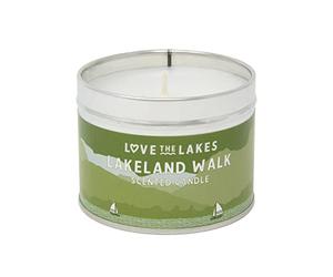 Love the Lakes Lakeland Walk Fragranced Candle Tin - 3 Sizes with a Fresh, invigorating Fragrance evoking Dramatic Lake District Walks (Medium)