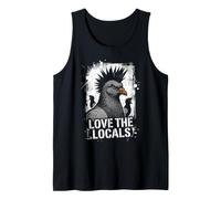 Love The Locals Crowned Pigeon Vintage Style Bird Art Tank Top