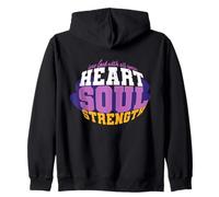 Love the Lord Your God with All Your Heart, Soul & Strength Zip Hoodie