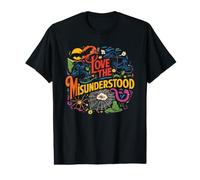 Love The Misunderstood Bat Raven Cat Snake Spider Moth Frog Value Graphic T-Shirt